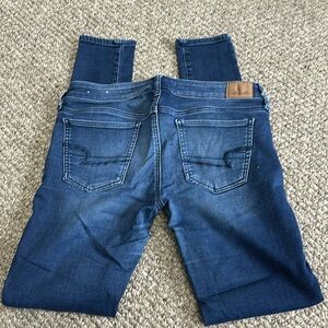 American Eagle super low extra long skinny Jean